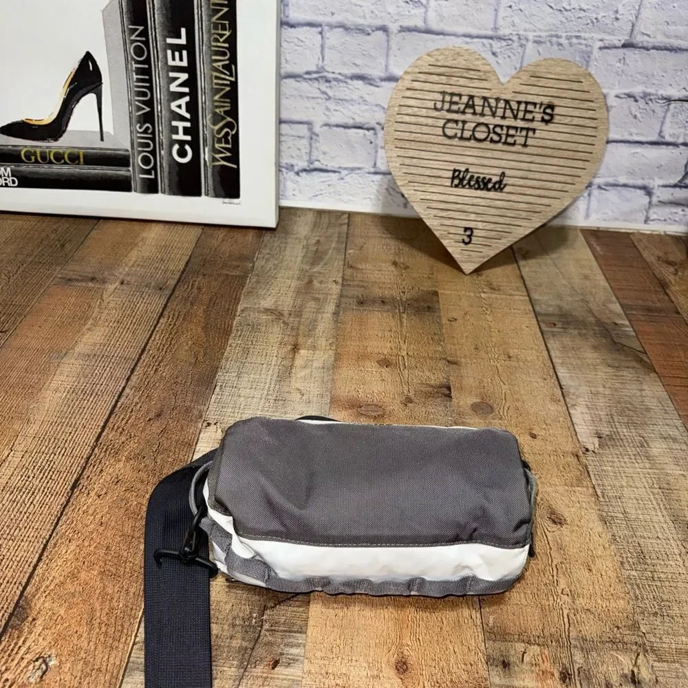 The North Face White Duffle Mini Very Rare Crossbody Has Flaws